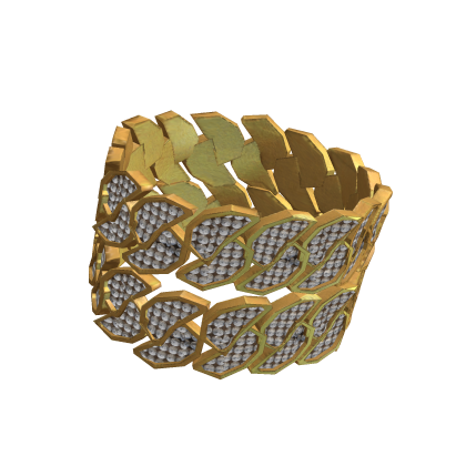 [Boy] Iced Out Stack Cuban Chain Bracelet Right thumbnail