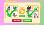 Trading In roblox games:)