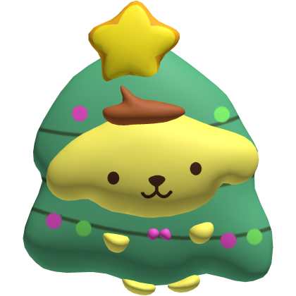 Christmas Pompompurin Kitty Tree Waist Plushie Roblox item