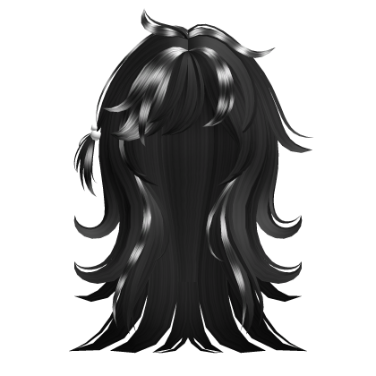 Spiky Emo Scene Layered Hair in Black Raccoon Roblox item