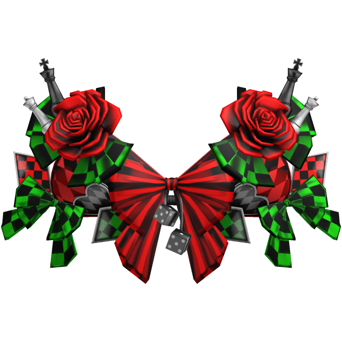 Checkered Christmas Chess Piece Corset Top w Roses