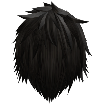 brown messy  jaggered spikey emo vkei hair Roblox item