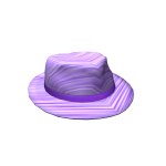 Purple Striped Party Fedora