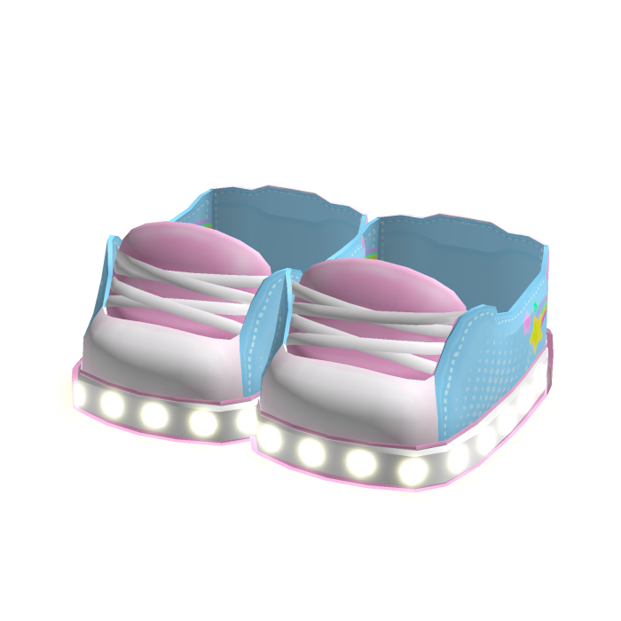 ꒰emissive꒱ cute blue harajuku light up shoes