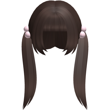brown alt moe straight bobble pigtails