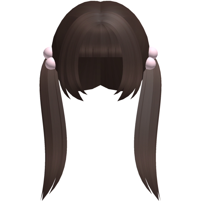 brown alt moe straight bobble pigtails