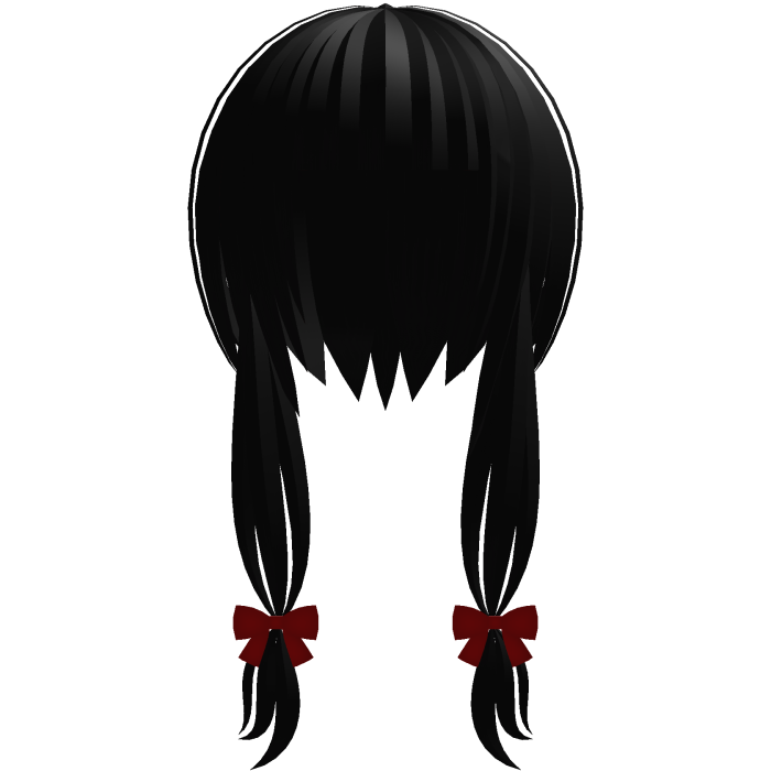 ୨୧ Mourning Doll Gothic Pigtails || Black
