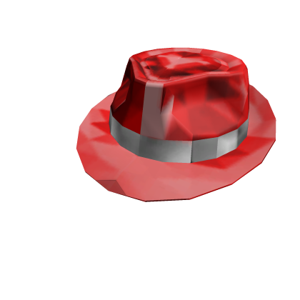 Red Sparkle Time Fedora