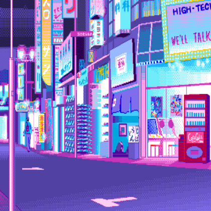 Aesthetic City Animation Roblox decal