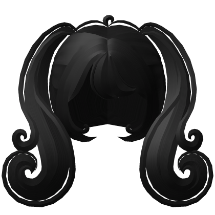 . ‿ ♡ spooky swirl cutecore witch pigtails black !