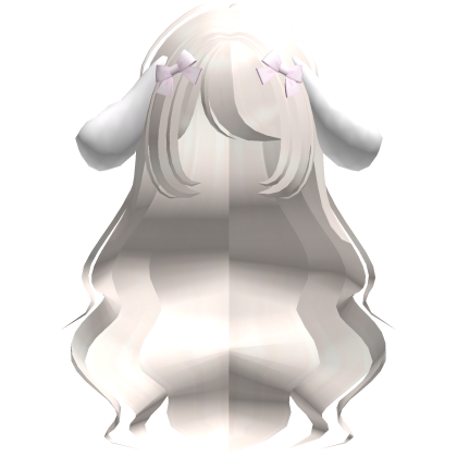 Luscious Long Wavy Blonde Hair w Bunny Ears  Roblox item