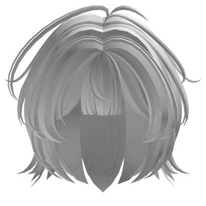 White Fluffy Layered Bob Roblox item