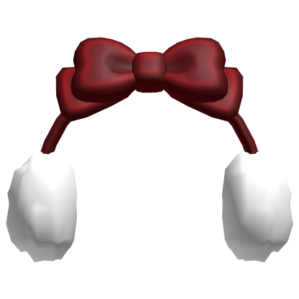 ♡꒱ cute red dolly bow winter earmuffs