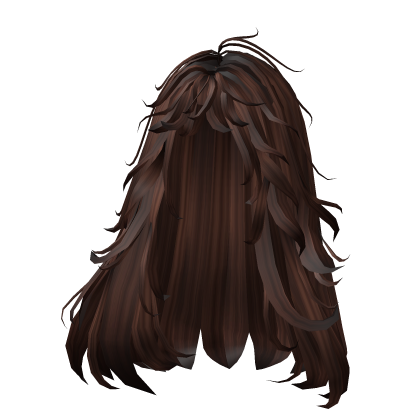 long wispy brown fluffy girl hair Roblox item