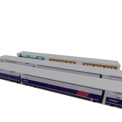 railway train set with thomas and TGV