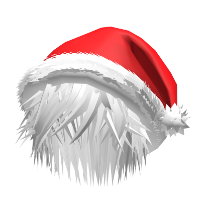 Messy Spiky Anime Boys Emo Hair w/ Santa Hat v17 Roblox item