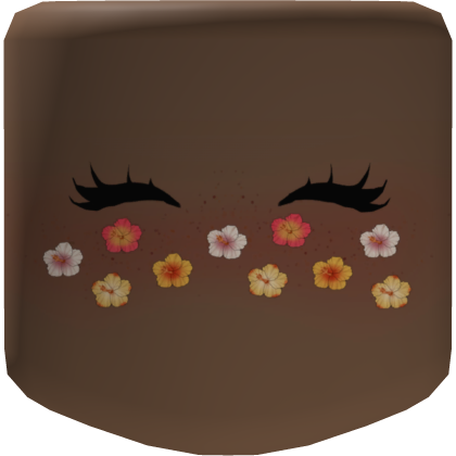 Summer Cutesy Blush Face Mask Brown Skin Tone Roblox item