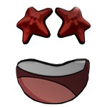 Cartoony Starfish Face
