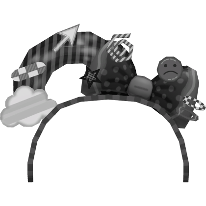 Kawaii Decora Sad Gloomy Headband 🖤✨ Roblox item