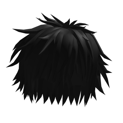 Black Messy Emo Hair Roblox item
