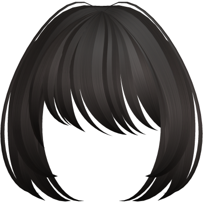 kawaii dark brown moe bangs anime