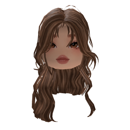 Cute Cold Blushy Brown Eyed Face Brown Waves Hair