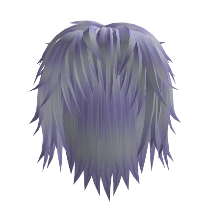 long anime messy vkei moe emo hair in purple Roblox item