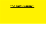 the cactus army