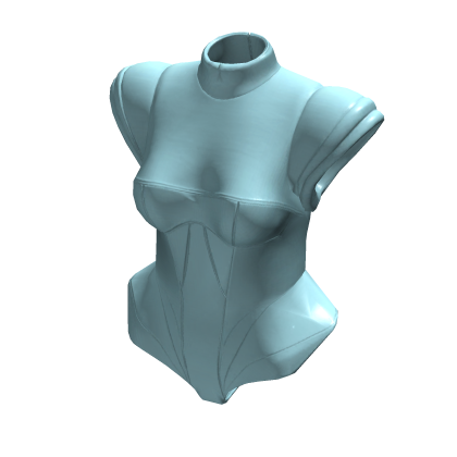 💛Y2K Light Blue Gothic Fitted Leather Top[SUSIE] thumbnail