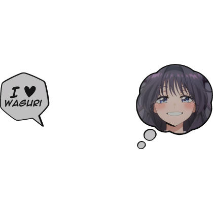 Waguri Kaoruko Thinking Bubble + I Love Text Roblox item