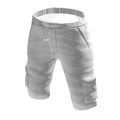 ❄  White Tactical Cargo Shorts