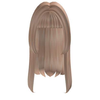 Blonde Hime Cut Kawaii Anime Girl Hair Roblox item