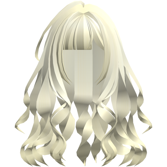 cute messy wispy long wavy hair pastel yellow