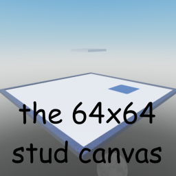 the 64 x 64 stud canvas