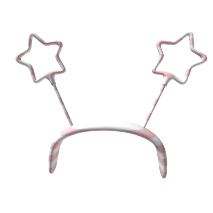 ADDON - Pink/White Stripe Diwali Sparkler Headband