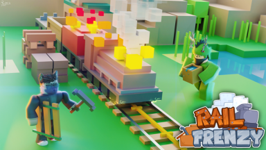 Thumbnail for Roblox game: Rail Frenzy