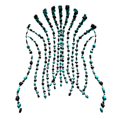 Antique Hair Strands Pearl Bead Jewelry Black Teal Roblox item