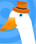 orange tophat goose
