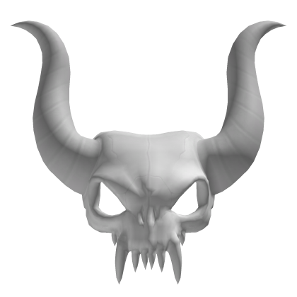 White Ice Fire Ram Skull Addon