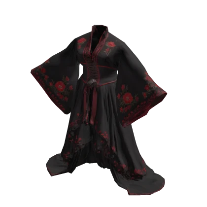 Crimson Rose Kimono [PBR] | Roblox Item - Rolimon's
