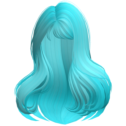 Voluminous Long Blowout Hair (Ocean Blue) Roblox item
