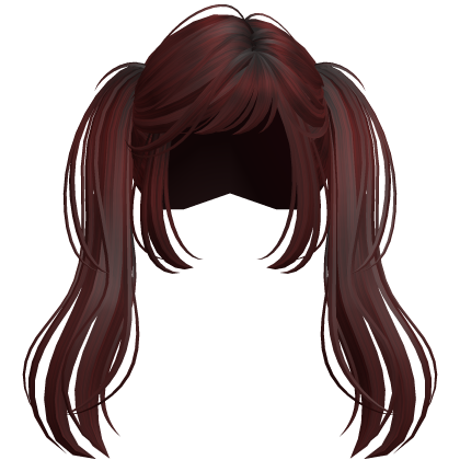 Messy Vamp Scene Pigtails Dark Red