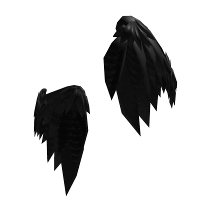 Angelic Shy Face Wings (Black) Roblox item