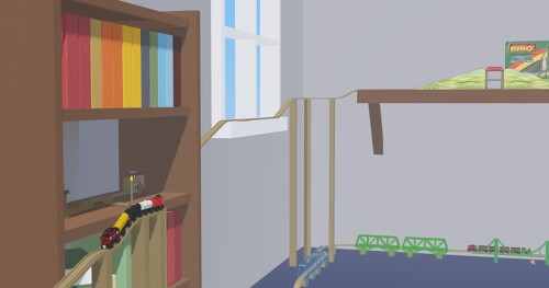 Wooden Railway Room