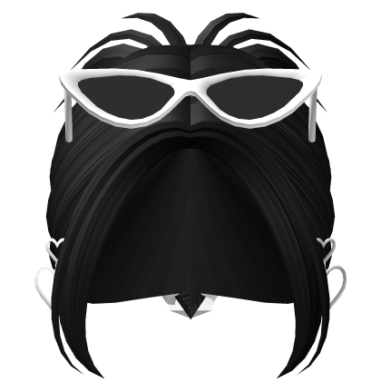 Y2K Clipped Up Bun (Black) Roblox item