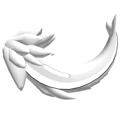 Protogen Tail White [ Shiny - White ]