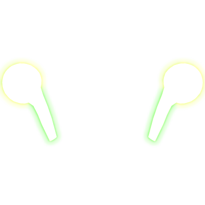 ♡ : [ GLOWING ] green alien antenna ears emissive