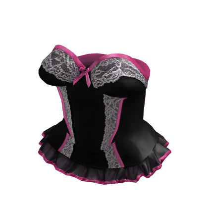 hot pink lace corset