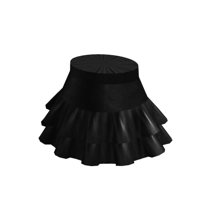 Leather Ruffle Mini Skirt Black Roblox Item Rolimon s