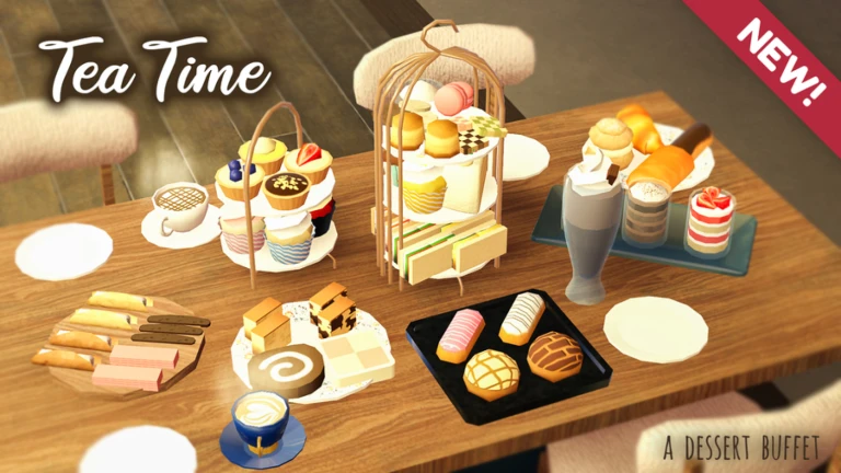 🍰☕ Tea Time || Dessert Buffet - Roblox